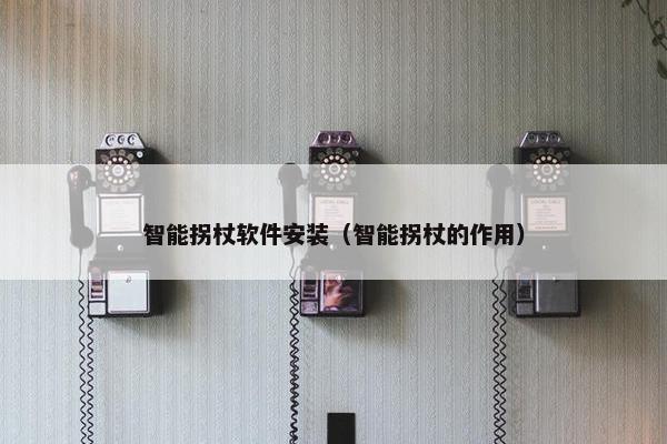 智能拐杖软件安装（智能拐杖的作用）