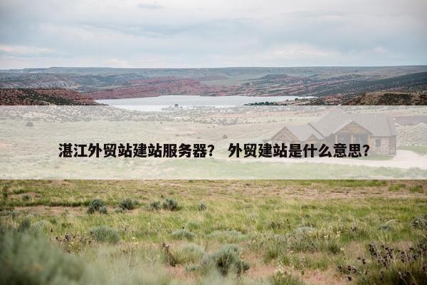 湛江外贸站建站服务器？ 外贸建站是什么意思？