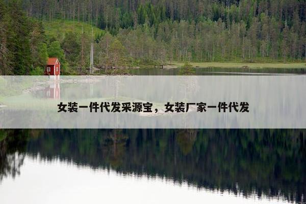 女装一件代发采源宝，女装厂家一件代发