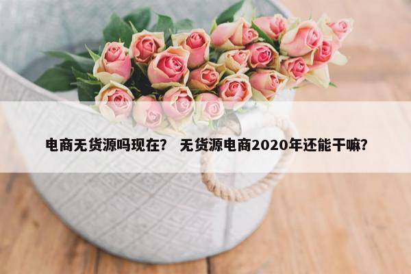 电商无货源吗现在？ 无货源电商2020年还能干嘛？
