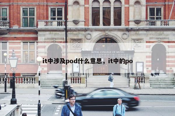 it中涉及pod什么意思，it中的po