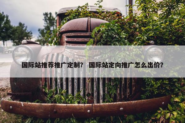 国际站推荐推广定制？ 国际站定向推广怎么出价？