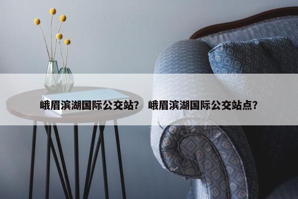 峨眉滨湖国际公交站？ 峨眉滨湖国际公交站点？