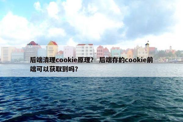 后端清理cookie原理？ 后端存的cookie前端可以获取到吗？