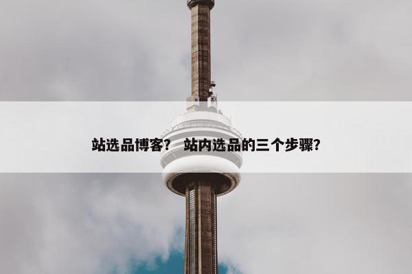 站选品博客？ 站内选品的三个步骤？
