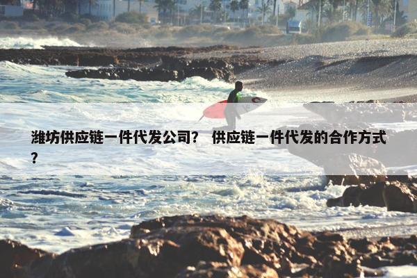 潍坊供应链一件代发公司？ 供应链一件代发的合作方式？