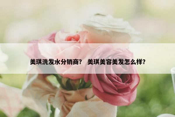 美琪洗发水分销商？ 美琪美容美发怎么样？