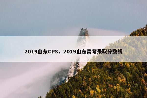 2019山东CPS，2019山东高考录取分数线