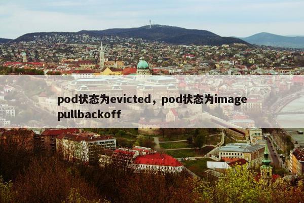 pod状态为evicted，pod状态为imagepullbackoff