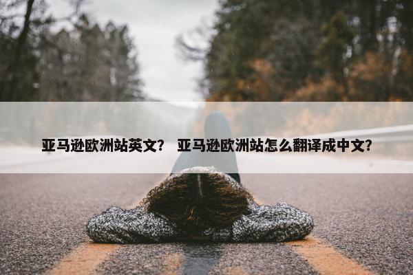 亚马逊欧洲站英文？ 亚马逊欧洲站怎么翻译成中文？