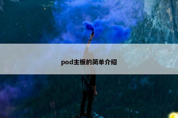 pod主板的简单介绍