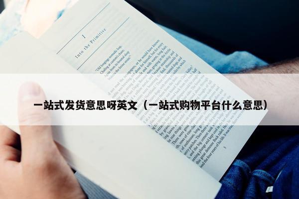 一站式发货意思呀英文（一站式购物平台什么意思）
