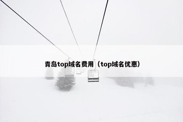 青岛top域名费用（top域名优惠）