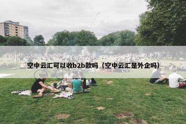 空中云汇可以收b2b款吗（空中云汇是外企吗）