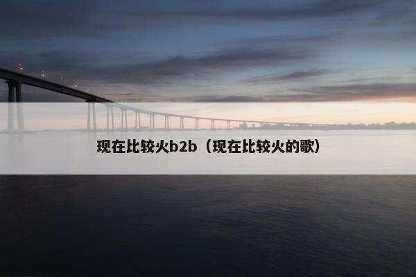 现在比较火b2b（现在比较火的歌）