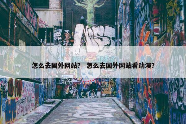 怎么去国外网站？ 怎么去国外网站看动漫？