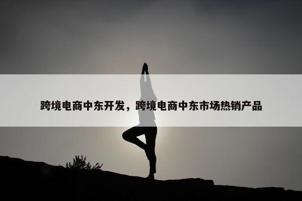 跨境电商中东开发，跨境电商中东市场热销产品
