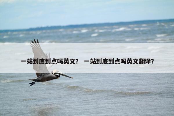 一站到底到点吗英文？ 一站到底到点吗英文翻译？
