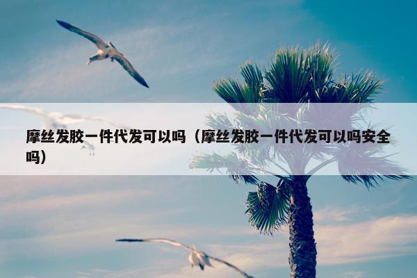 摩丝发胶一件代发可以吗（摩丝发胶一件代发可以吗安全吗）