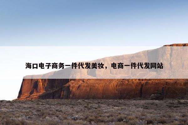 海口电子商务一件代发美妆，电商一件代发网站