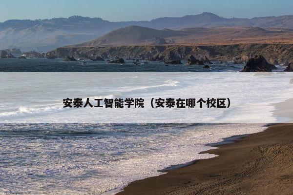 安泰人工智能学院（安泰在哪个校区）