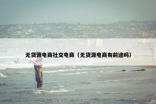 无货源电商社交电商（无货源电商有前途吗）