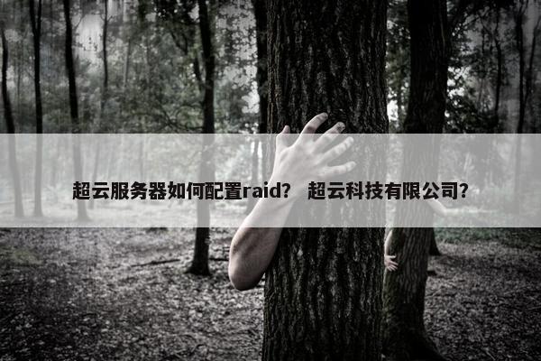 超云服务器如何配置raid？ 超云科技有限公司？