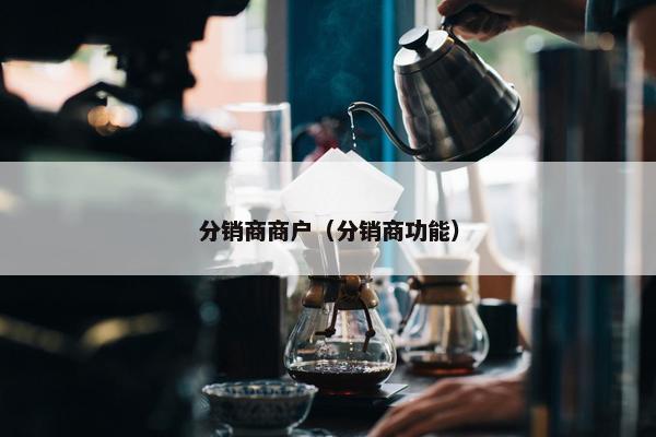 分销商商户（分销商功能）