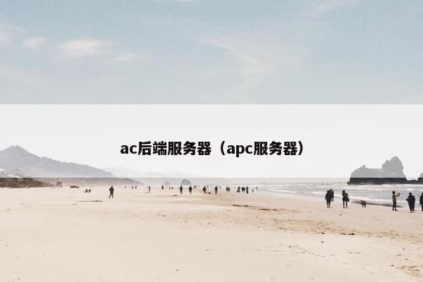 ac后端服务器（apc服务器）