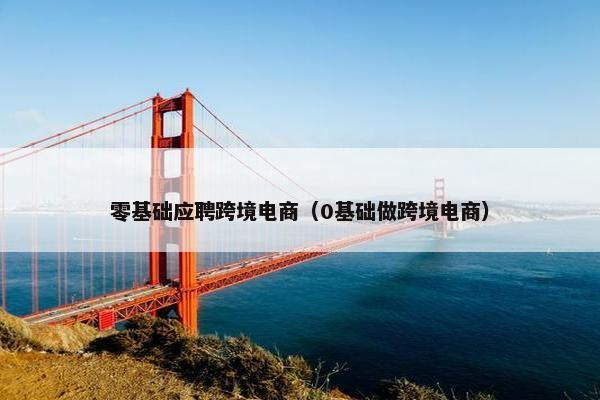 零基础应聘跨境电商（0基础做跨境电商）