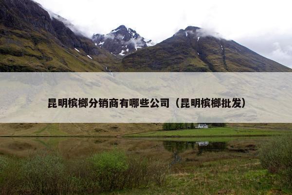 昆明槟榔分销商有哪些公司（昆明槟榔批发）
