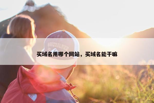 买域名用哪个网站，买域名能干嘛