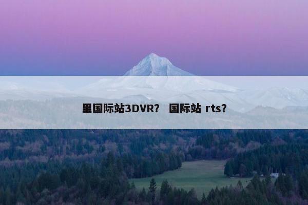 里国际站3DVR？ 国际站 rts？