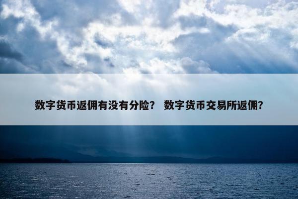 数字货币返佣有没有分险？ 数字货币交易所返佣？