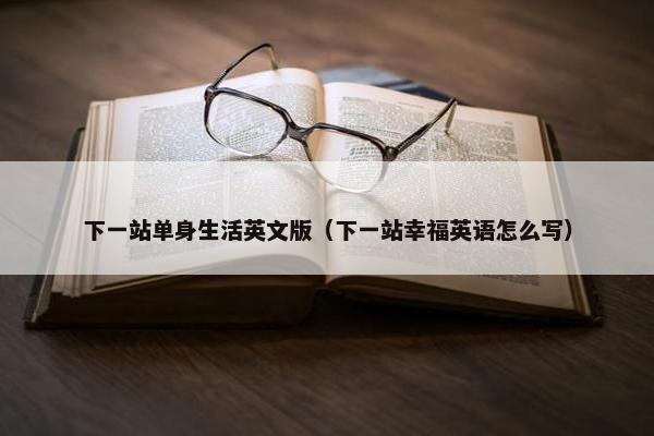下一站单身生活英文版（下一站幸福英语怎么写）
