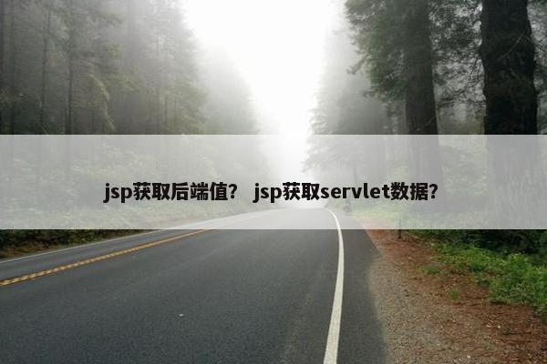 jsp获取后端值？ jsp获取servlet数据？