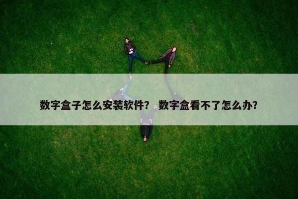 数字盒子怎么安装软件？ 数字盒看不了怎么办？