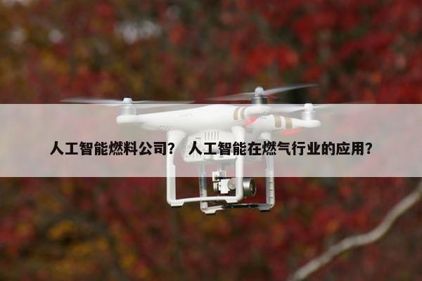 人工智能燃料公司？ 人工智能在燃气行业的应用？