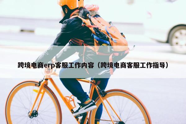 跨境电商erp客服工作内容（跨境电商客服工作指导）