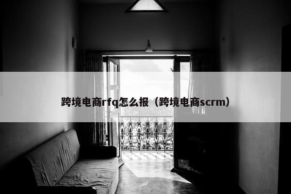 跨境电商rfq怎么报（跨境电商scrm）