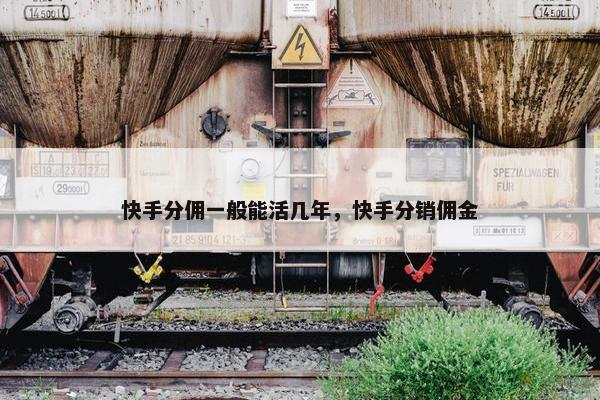 快手分佣一般能活几年，快手分销佣金