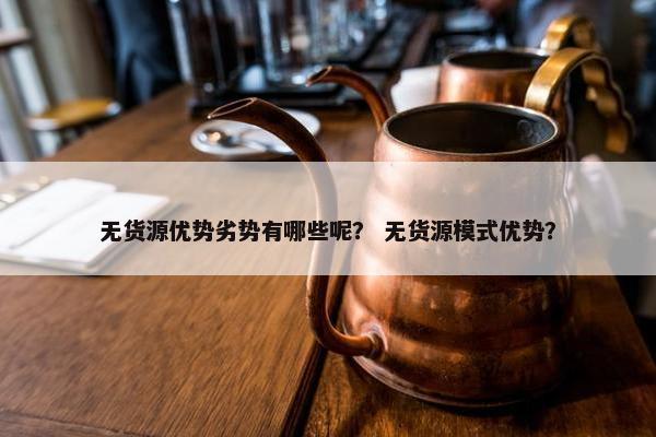 无货源优势劣势有哪些呢？ 无货源模式优势？