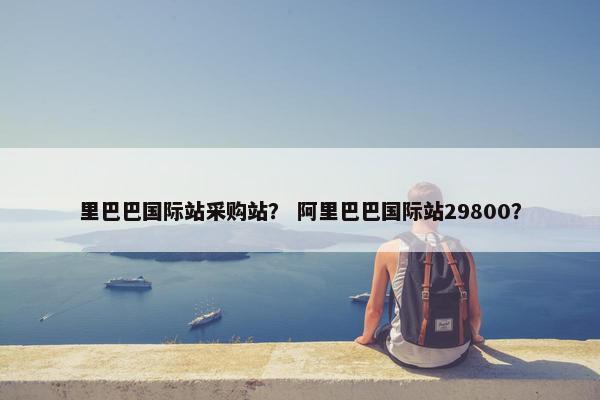 里巴巴国际站采购站？ 阿里巴巴国际站29800？