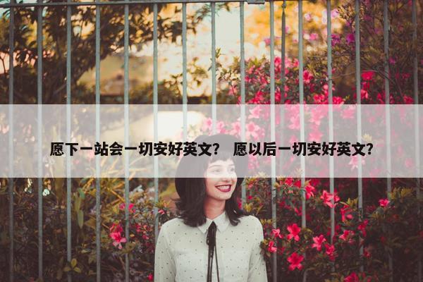 愿下一站会一切安好英文？ 愿以后一切安好英文？