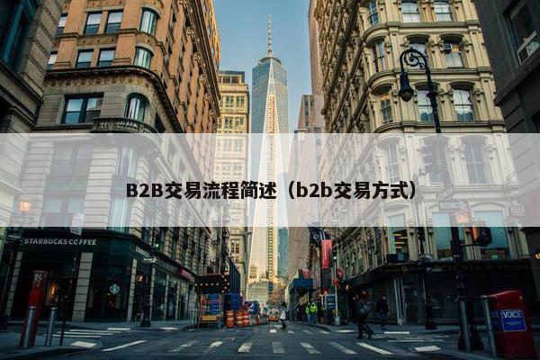 B2B交易流程简述（b2b交易方式）