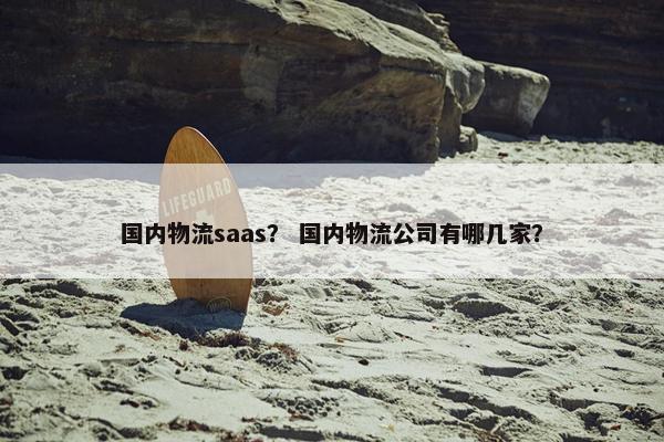 国内物流saas？ 国内物流公司有哪几家？