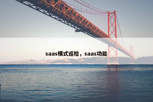 saas模式巡检，saas功能