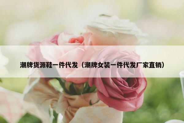 潮牌货源鞋一件代发（潮牌女装一件代发厂家直销）