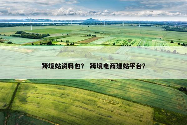 跨境站资料包？ 跨境电商建站平台？