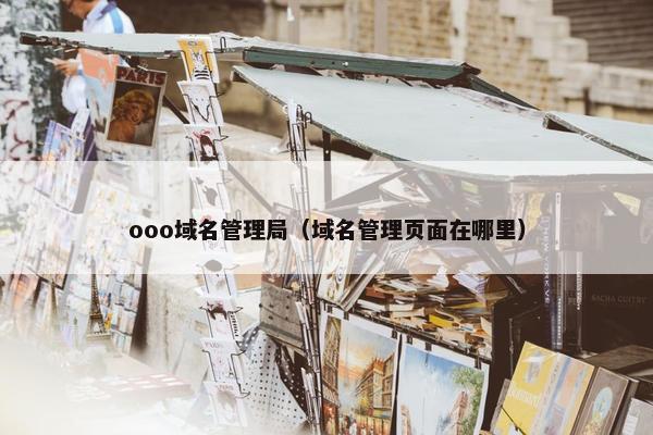 ooo域名管理局（域名管理页面在哪里）